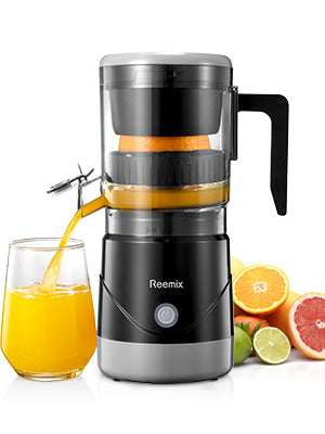 lectric Citrus Juicer, Reemix Full-Automatic Orange Juicer Squeezer for Orange, Lemon, Grapefruit, Citrus Juicer with Cleaning
