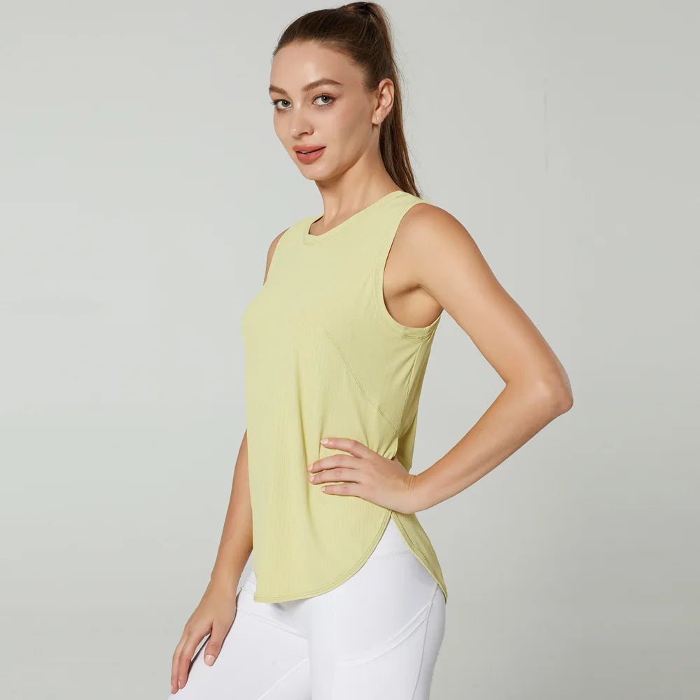 GUTA S-XL Yoga Shirt Women Gym Shirt Quick Dry Sports Shirts Back Gym Top Women's Fitness Shirt Sleeveless Sports Top Yoga Vest