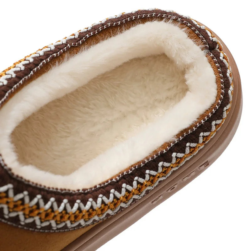 Winter 2024 Women's Fluffy Slippers | Soft Non-Slip Thick Plush Indoor Clogs for Casual Wear