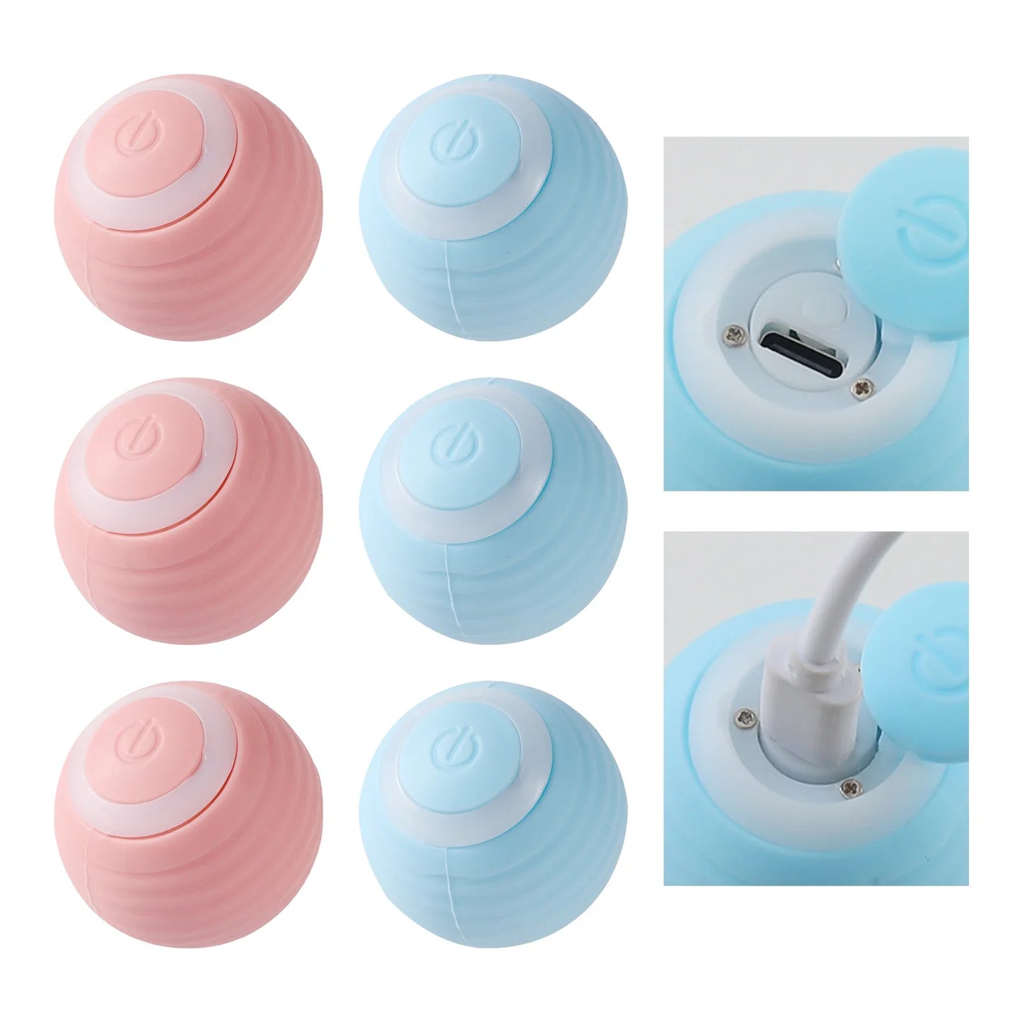 Automatic Moving Cat Toy: Interactive Rechargeable Rolling Ball for Pet Accessories