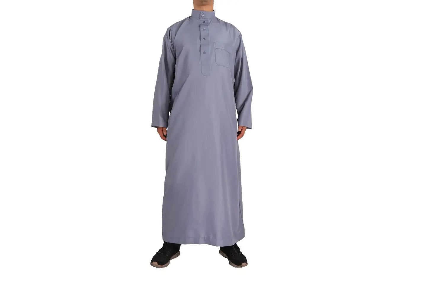 Solid Muslim Men's Robe | Kaftan, Abaya, Jubba & Qamis - Arabic & Pakistani Islamic Fashion