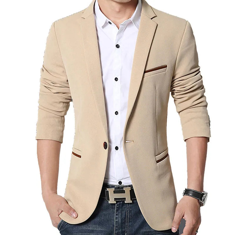 Men's Casual Slim Fit Blazers for Autumn/Spring Fashion. Sizes M~5XL. AY1415