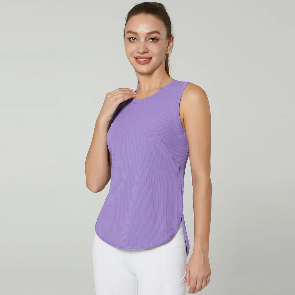 GUTA S-XL Yoga Shirt Women Gym Shirt Quick Dry Sports Shirts Back Gym Top Women's Fitness Shirt Sleeveless Sports Top Yoga Vest
