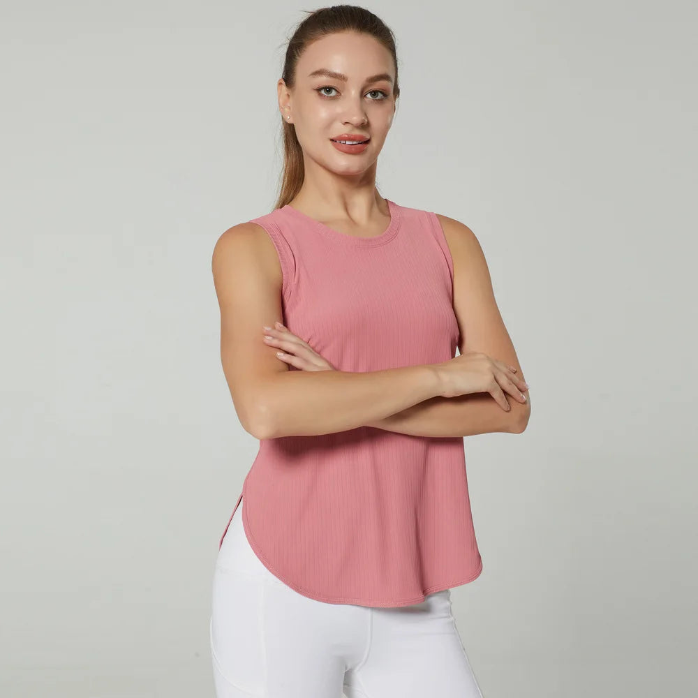 GUTA S-XL Yoga Shirt Women Gym Shirt Quick Dry Sports Shirts Back Gym Top Women's Fitness Shirt Sleeveless Sports Top Yoga Vest
