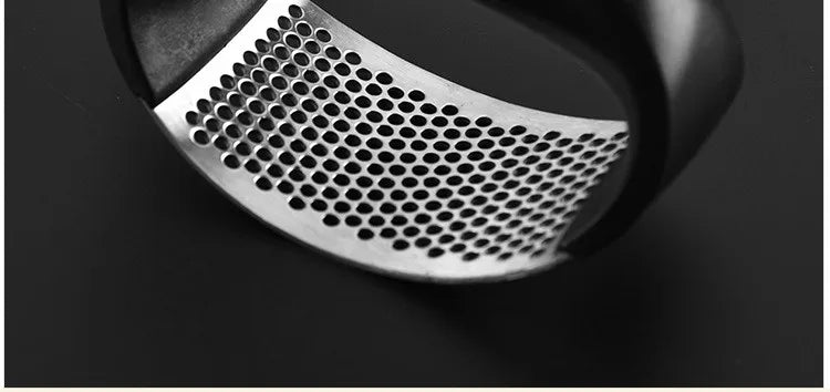 Stainless Steel Garlic Press & Mincer – Manual Kitchen Gadget for Fruits and Vegetables