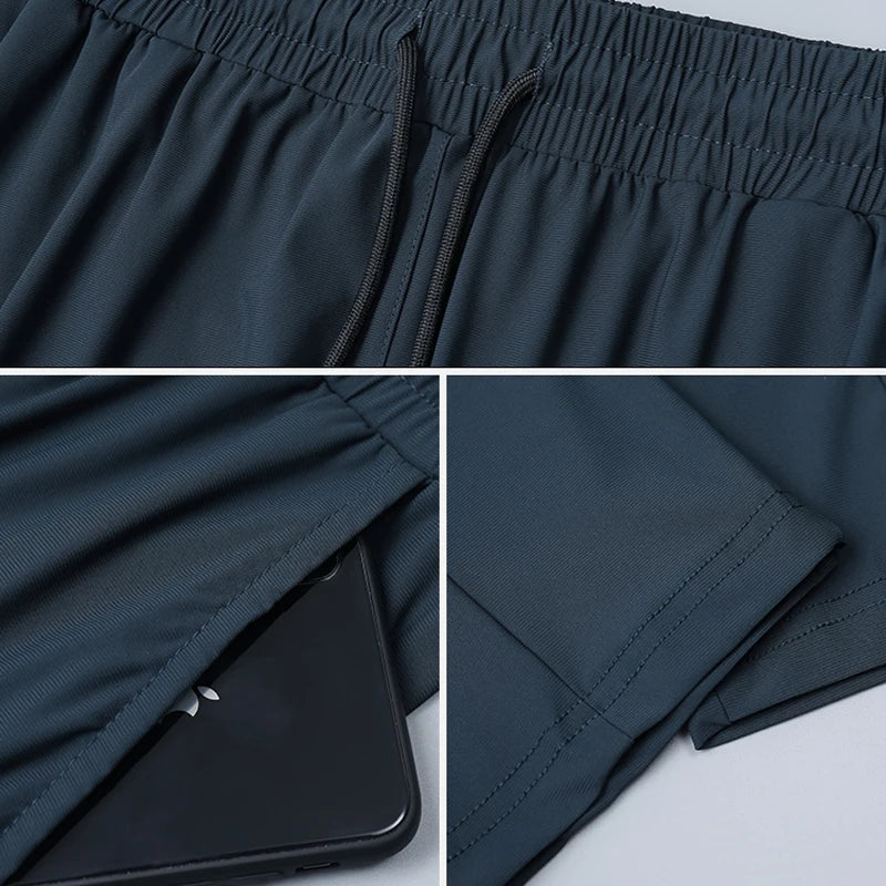 Summer Elastic Men's Running Pants - Ideal for Outdoor Training and Gym. Stay comfortable and stylish with these sweatpants