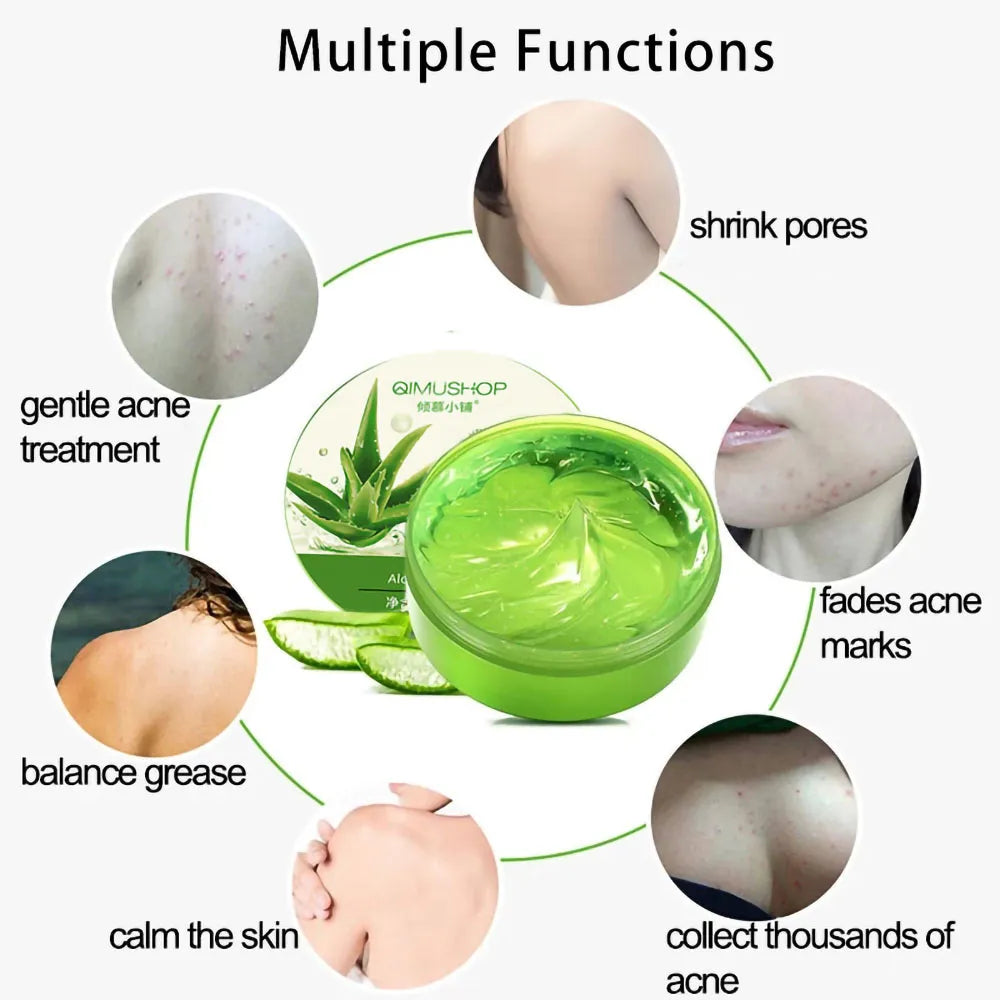 99% Aloe Vera Gel Moisturing Skin Face Cream Shrink Pores Day Cream Skincare Sleeping Mask Korean Skin Care Products 300g