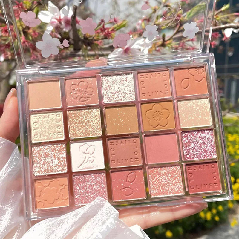 24H Shipping Palette Pearly Eyeshadow Glitter Earth Color Eyeshadows Shiny Eye Shadow Pallet Makeup Pigmentos Para Ojos Cosmetic