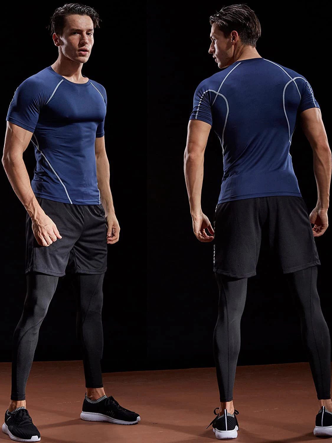 Men's Compression T-Shirt - Quick Dry, Athletic Sportswear for Gym and Running