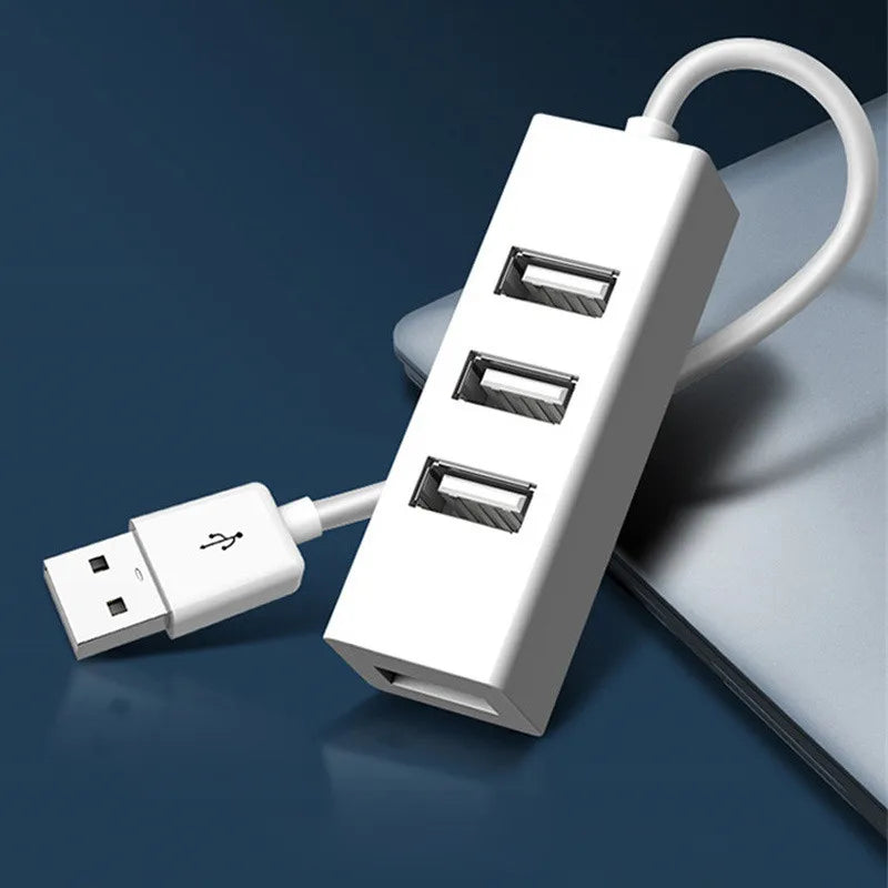 Hub USB Multi 2.0 Hub USB Splitter Power Adapter High Speed 4 Port All In One For PC Windows Computer Accessories