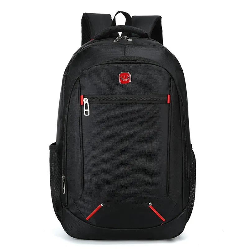 Large-capacity Student School Bag Casual Solid Color Backpack Material Oxford Men New Backpack Multi-functional Simple Bag