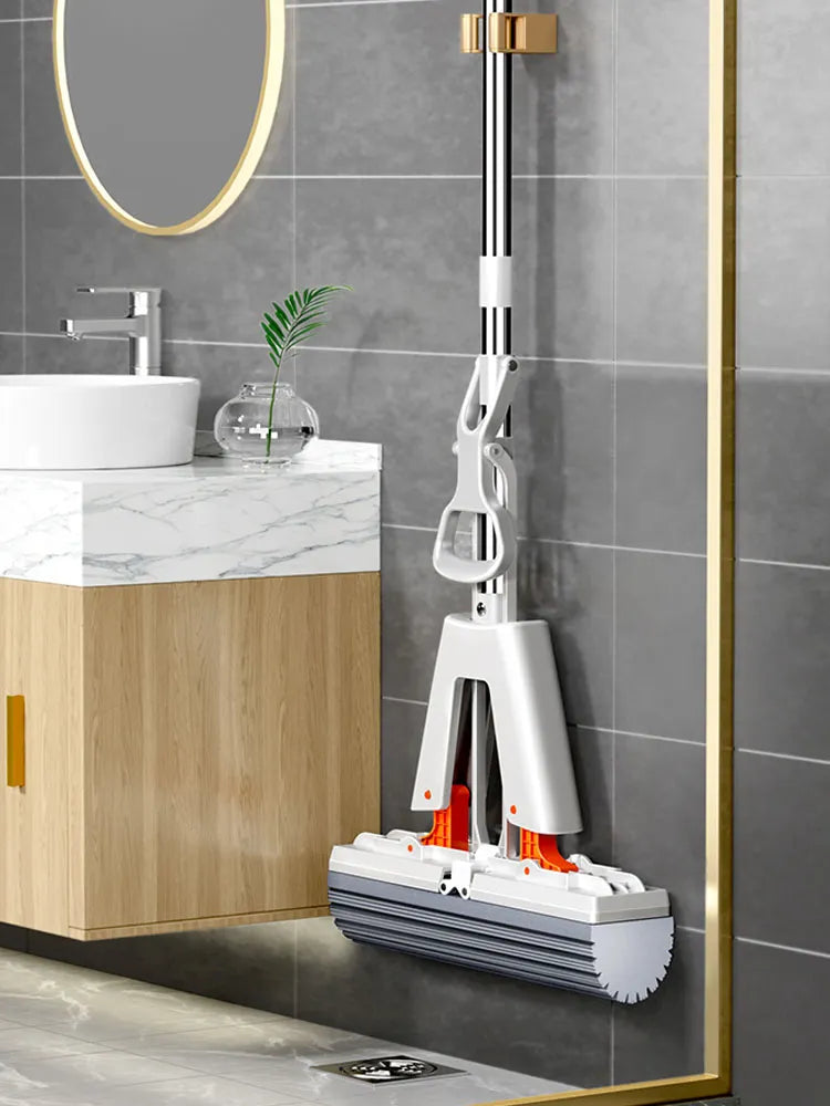 Self-Draining Collodion Mop for Cleaning Floors, Walls, and Ceilings