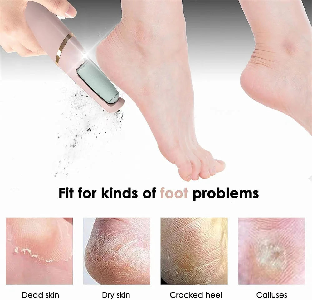 Electric Pedicure Tool Film Foot Dead Skin Callus Remover Feet Exfoliator Pumice Stone for Heel Grinding Device for Foot Care