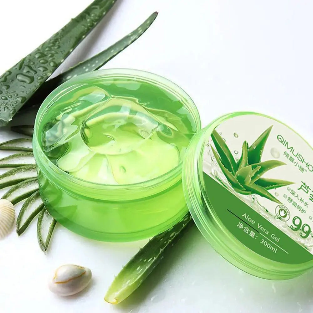 99% Aloe Vera Gel Moisturing Skin Face Cream Shrink Pores Day Cream Skincare Sleeping Mask Korean Skin Care Products 300g