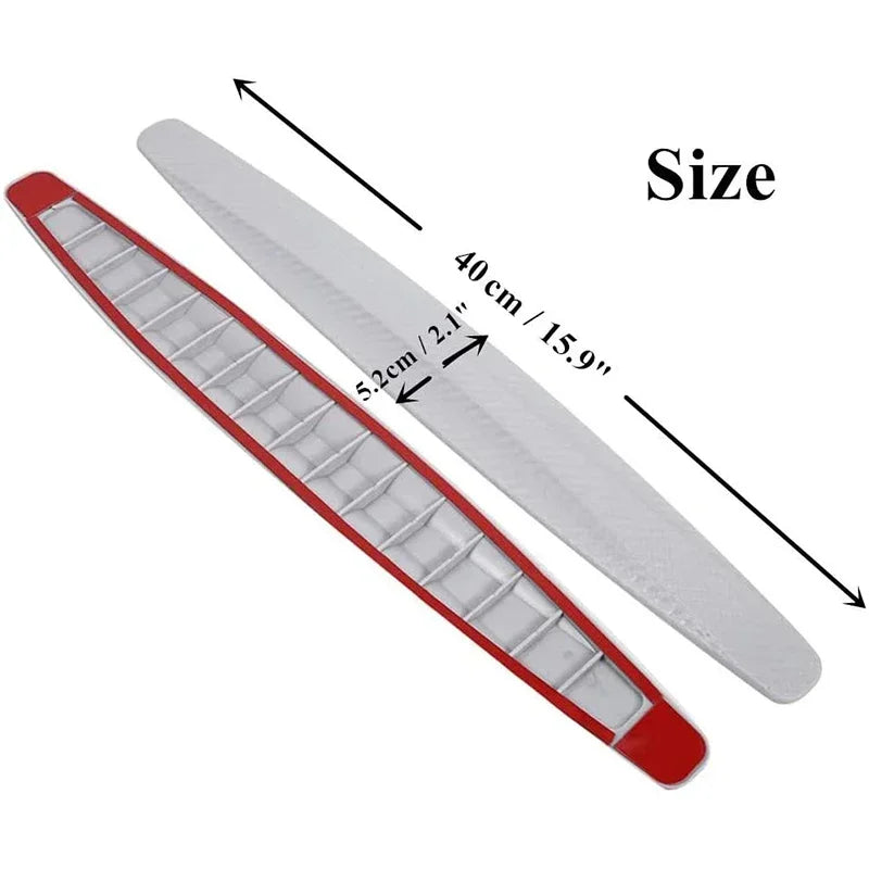 2Pc Universal Anti-Collision Protector Rubber Auto Front And Rear Corner Bumper Cover Guard Lip Strip Sticker Scratch Protection