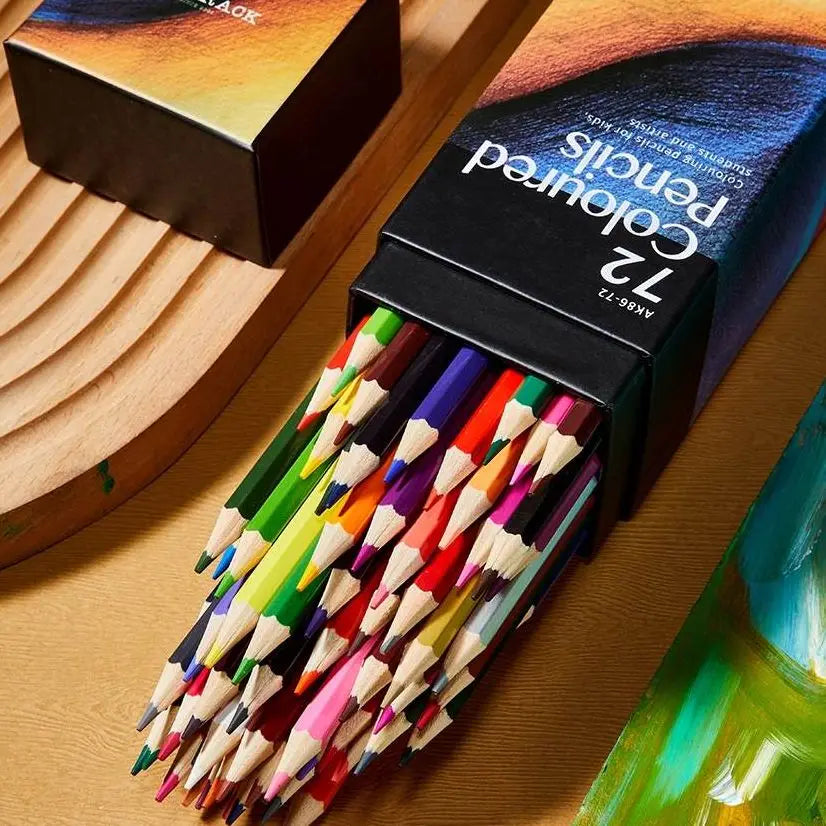 12/24/48/72 Colors Color pencil DIY set includes: Wooden Color Pencil Sharpener Eraser School Office Supplies Art Stationery