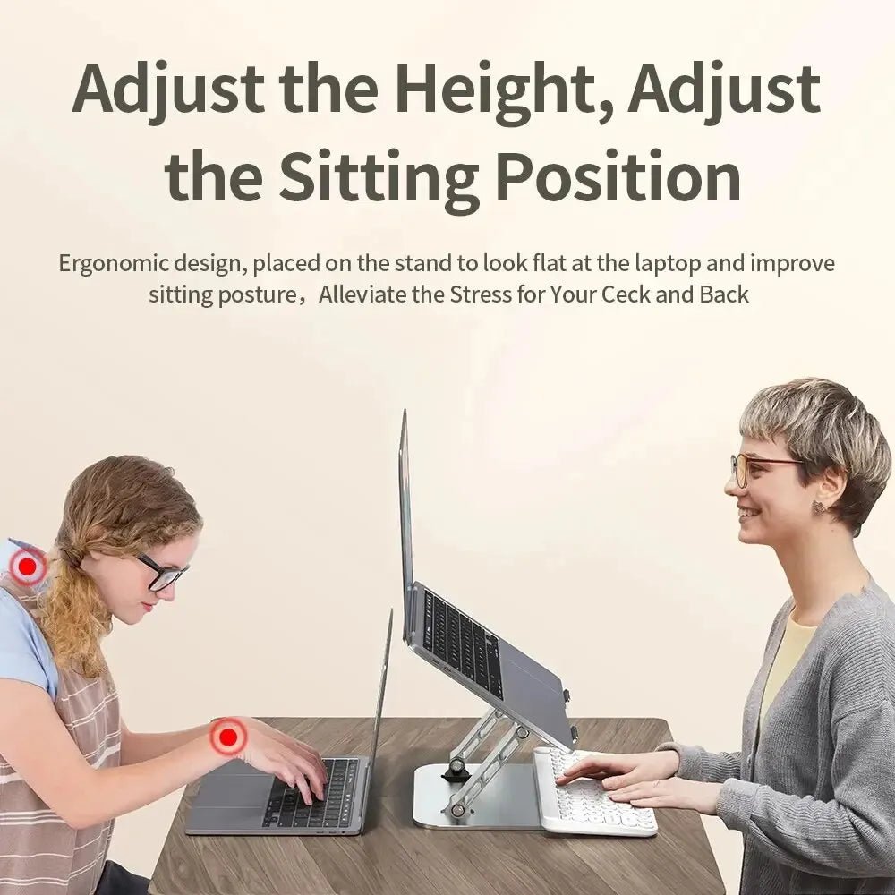 Laptop Stand Foldable Aluminium Alloy Portable Laptop Stand High Quality Computer Stand Suitable for Laptops up to 17.3 Inch - Etawia Products