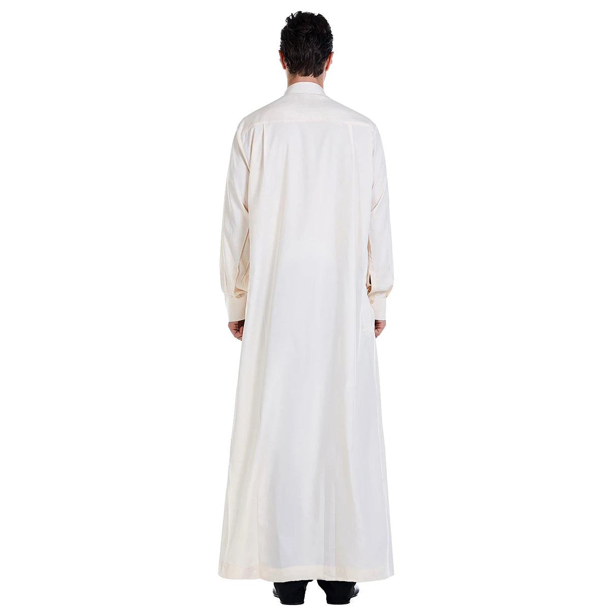 Men's Long Sleeve Jubba Thobe | Saudi Abaya, Arabic Kaftan, Dubai Daffah & Islamic Dress Styles