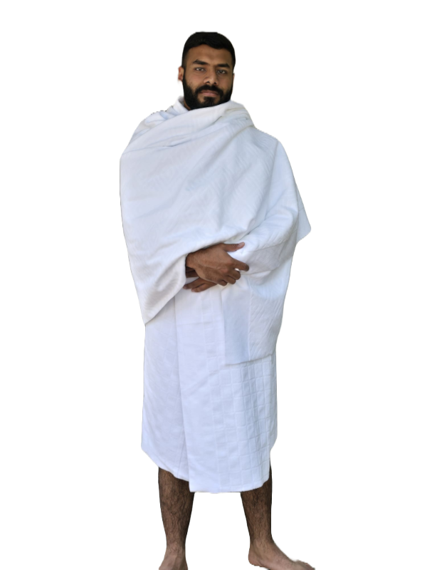 Al-Siddiqui's Grade A 1200-gram Microfiber Ihram—Perfect for Hajj and Umrah in Any Weather