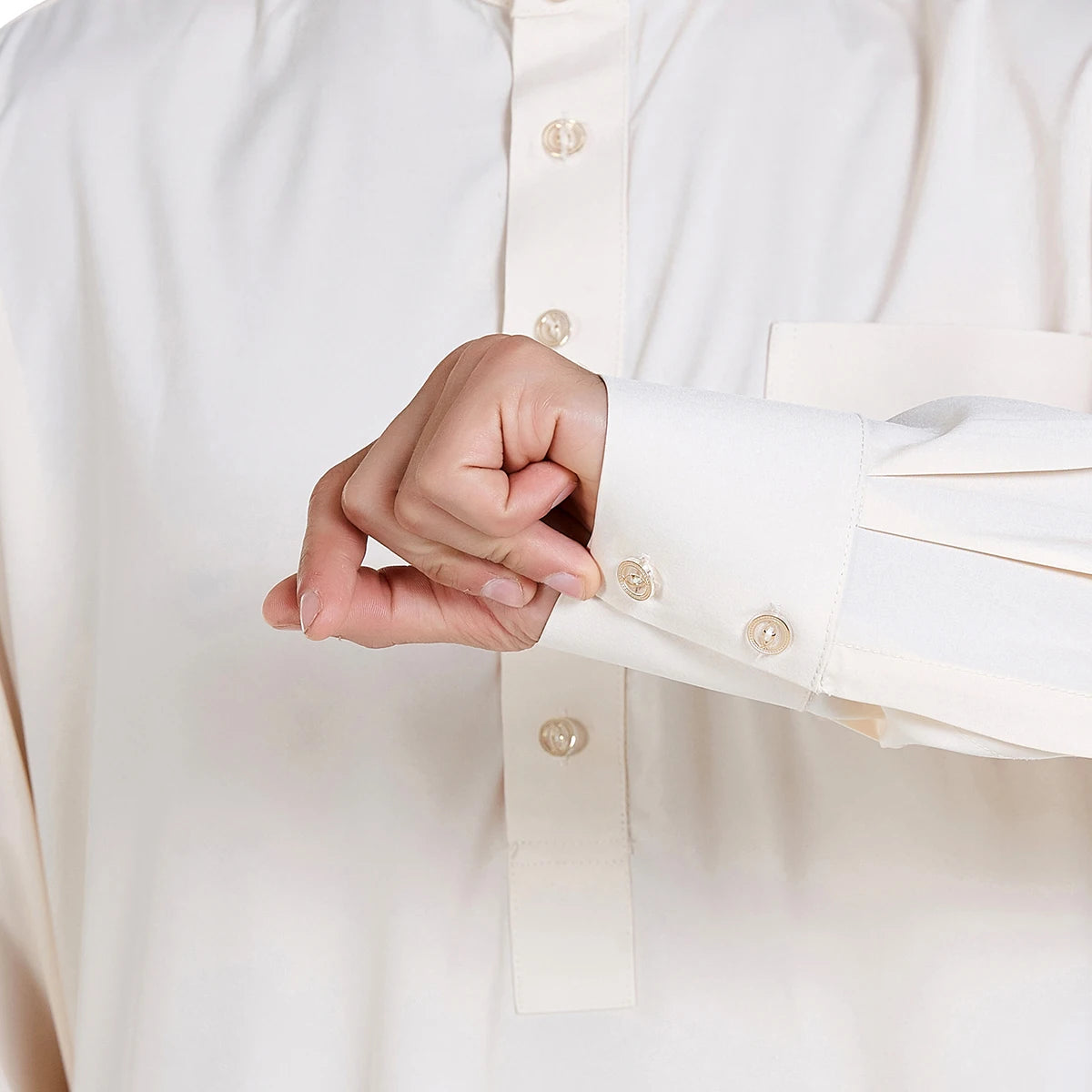 Men's Long Sleeve Jubba Thobe | Saudi Abaya, Arabic Kaftan, Dubai Daffah & Islamic Dress Styles