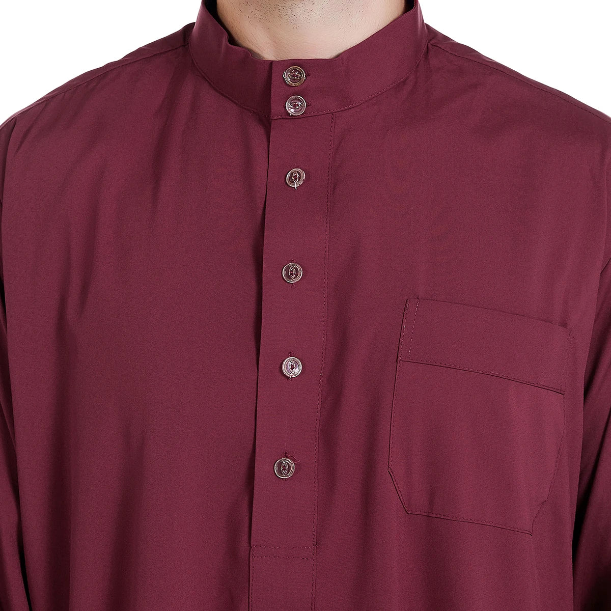 Men's Long Sleeve Jubba Thobe | Saudi Abaya, Arabic Kaftan, Dubai Daffah & Islamic Dress Styles