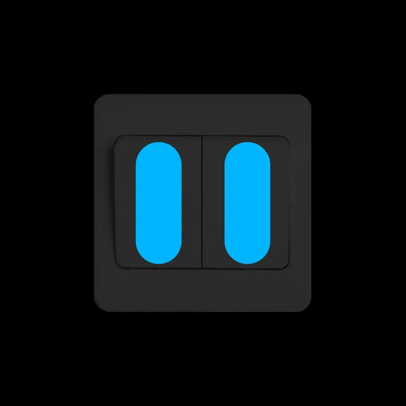 Glow in the Dark Switch Panel Button Sticker DIY Luminous Indicating Strip Night Light Wall Decorative Sticker Home Decor Decal