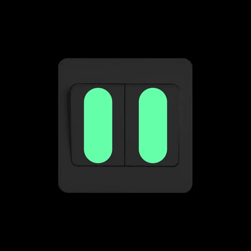 Glow in the Dark Switch Panel Button Sticker DIY Luminous Indicating Strip Night Light Wall Decorative Sticker Home Decor Decal