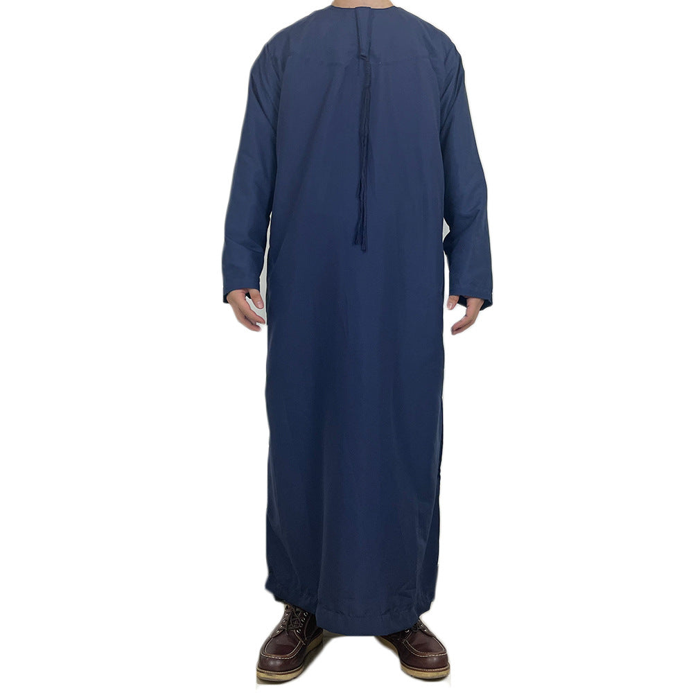 New Muslim Men's Long Sleeve Jubba Thobe | Abaya, Daffah, Kaftan, Prayer Robe - Pakistan & Saudi Arabia Inspired Islamic Clothing