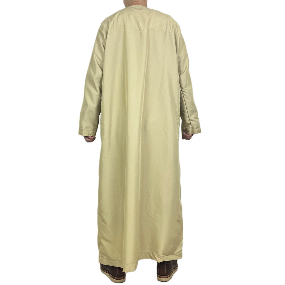 New Muslim Men's Long Sleeve Jubba Thobe | Abaya, Daffah, Kaftan, Prayer Robe - Pakistan & Saudi Arabia Inspired Islamic Clothing