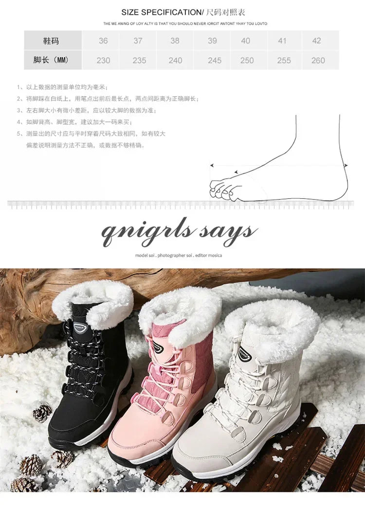 Women's Mid-Calf Winter Boots: Warm Lined, Non-Slip, Fashionable Casual Snow Shoes 2025