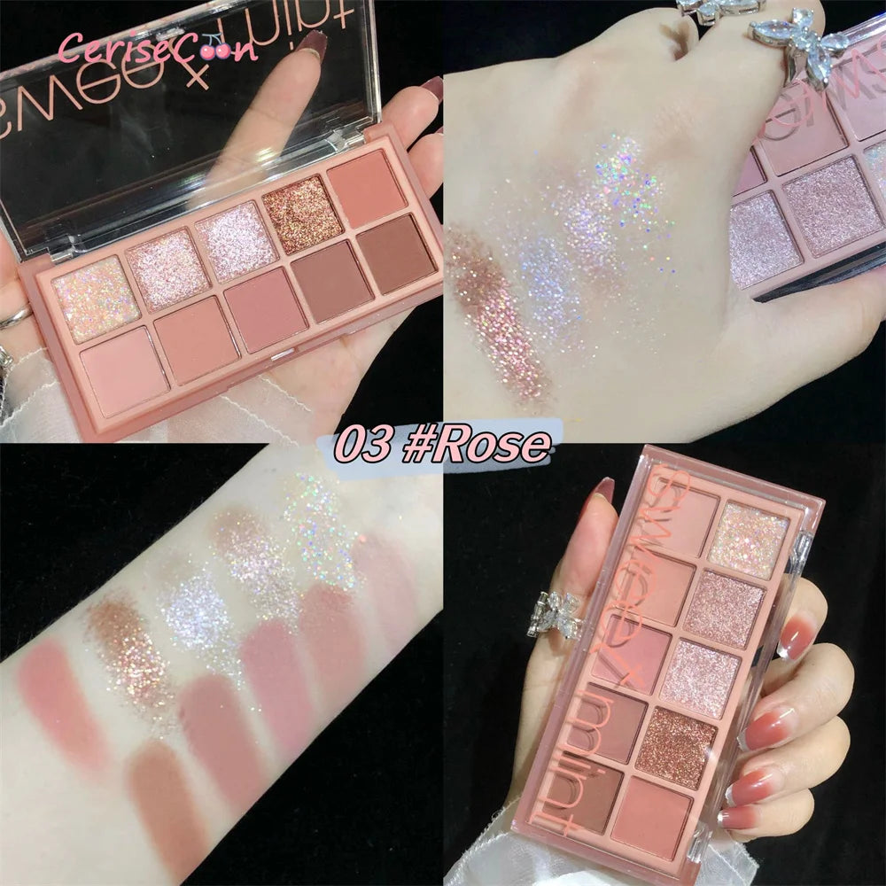 Glitter Cream Gliter for Eye Shadow Waterproof Korean Makeup Eyeshadow Palette Make-up for Women Shiny Eyes Cosmetic Tools