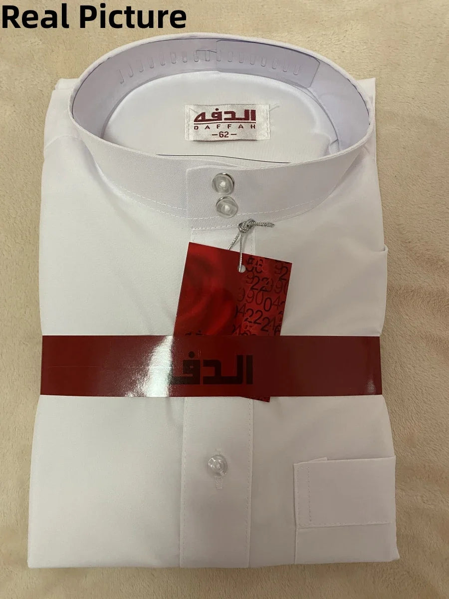 Solid Muslim Men's Robe | Kaftan, Abaya, Jubba & Qamis - Arabic & Pakistani Islamic Fashion