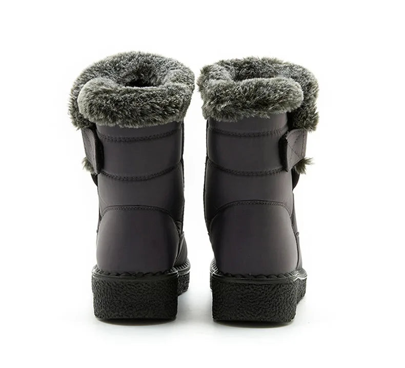 2024 Trend: Women's Winter Boots - Ankle Height, Low Heels, Waterproof, Fur-Lined Snow Boots (Botas Mujer)