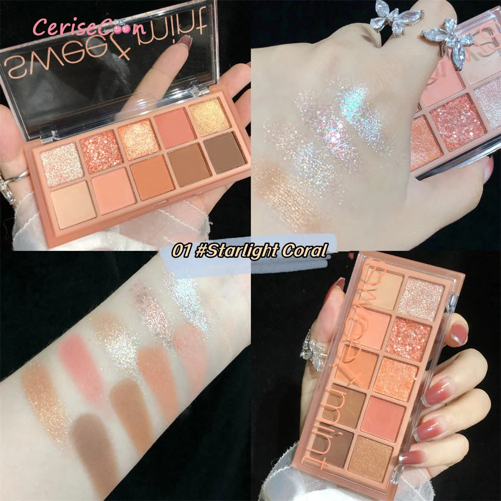 Glitter Cream Gliter for Eye Shadow Waterproof Korean Makeup Eyeshadow Palette Make-up for Women Shiny Eyes Cosmetic Tools