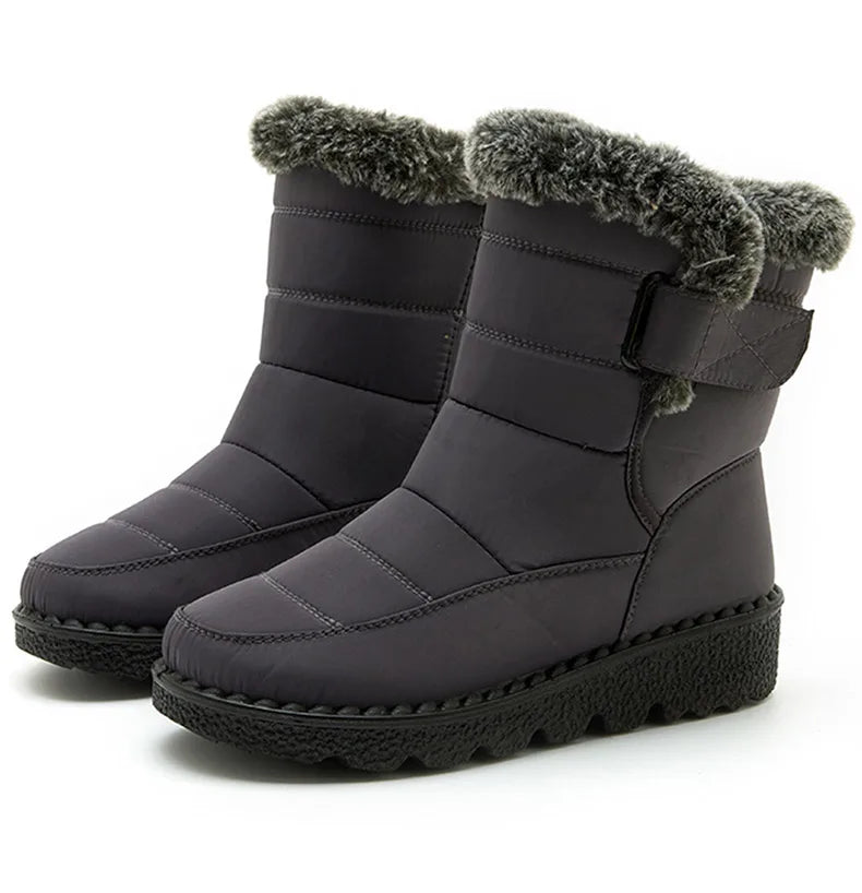 2024 Trend: Women's Winter Boots - Ankle Height, Low Heels, Waterproof, Fur-Lined Snow Boots (Botas Mujer)
