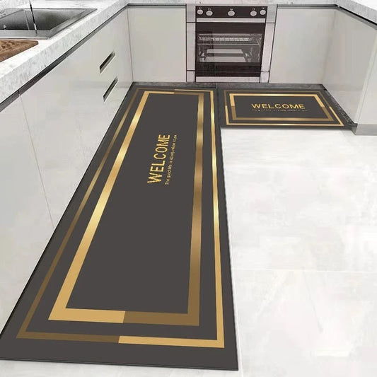 Washable Non-Slip Kitchen Floor Mat | Long Hallway Carpet, Soft Bedroom Rug, Absorbent Bathroom Doormat for Home & Entrance
