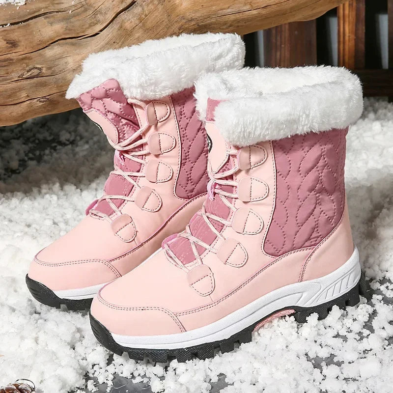 Women's Mid-Calf Winter Boots: Warm Lined, Non-Slip, Fashionable Casual Snow Shoes 2025