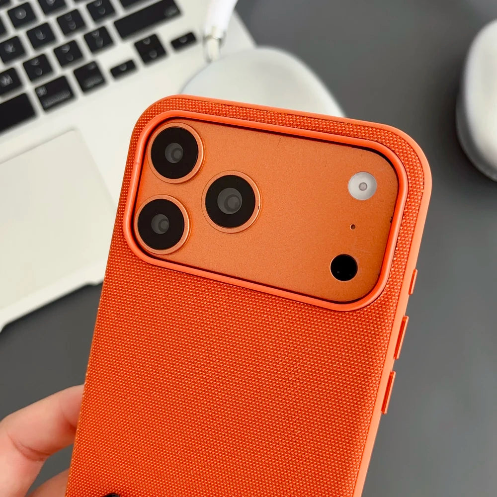 Magnetic TechWoven Case for iPhone 17 / Air / 16 / 15 / 14 / 13 Pro Max – MagSafe Compatible Shockproof Cover