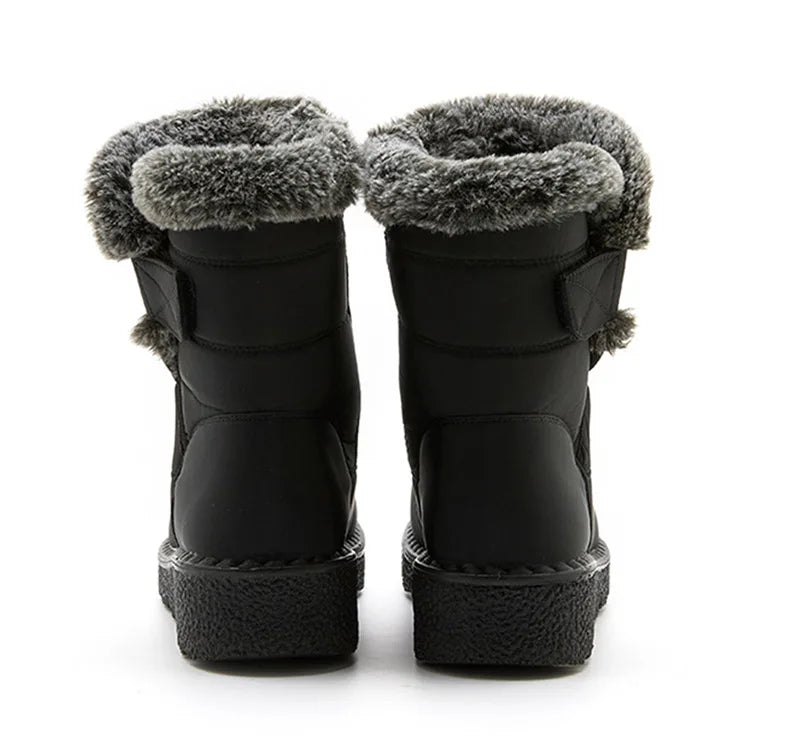 2024 Trend: Women's Winter Boots - Ankle Height, Low Heels, Waterproof, Fur-Lined Snow Boots (Botas Mujer)