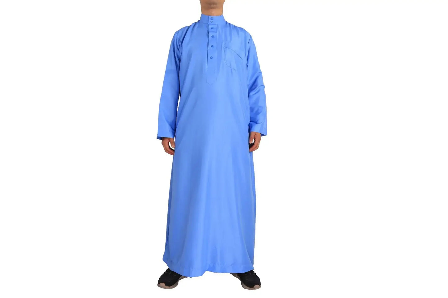 Solid Muslim Men's Robe | Kaftan, Abaya, Jubba & Qamis - Arabic & Pakistani Islamic Fashion