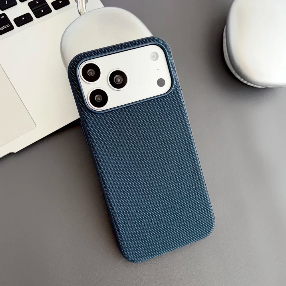 Magnetic TechWoven Case for iPhone 17 / Air / 16 / 15 / 14 / 13 Pro Max – MagSafe Compatible Shockproof Cover