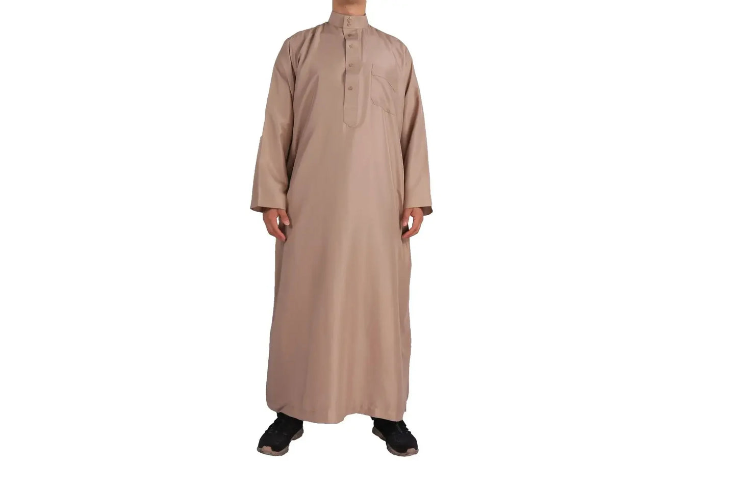 Solid Muslim Men's Robe | Kaftan, Abaya, Jubba & Qamis - Arabic & Pakistani Islamic Fashion