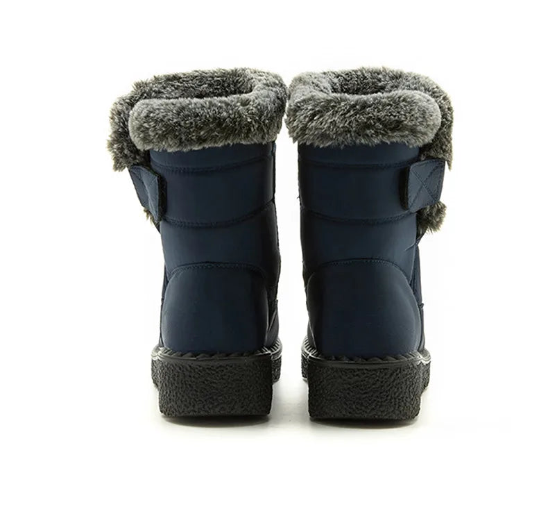 2024 Trend: Women's Winter Boots - Ankle Height, Low Heels, Waterproof, Fur-Lined Snow Boots (Botas Mujer)