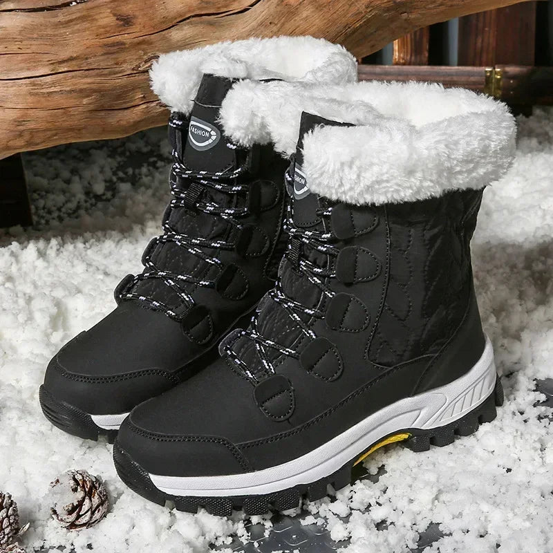 Women's Mid-Calf Winter Boots: Warm Lined, Non-Slip, Fashionable Casual Snow Shoes 2025