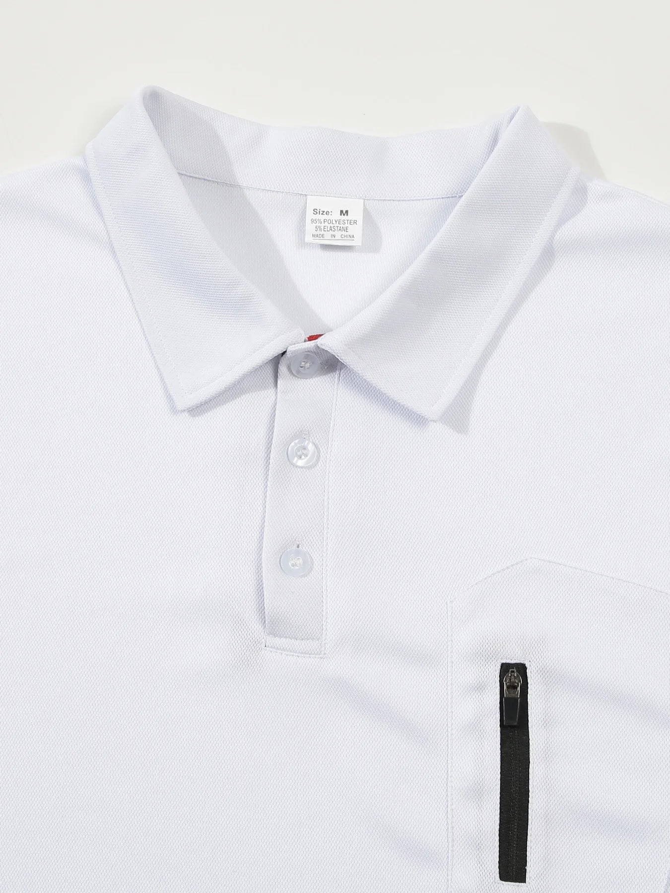 Men's summer casual short sleeved polo shirt with button up collar, business breathable POLO loose top