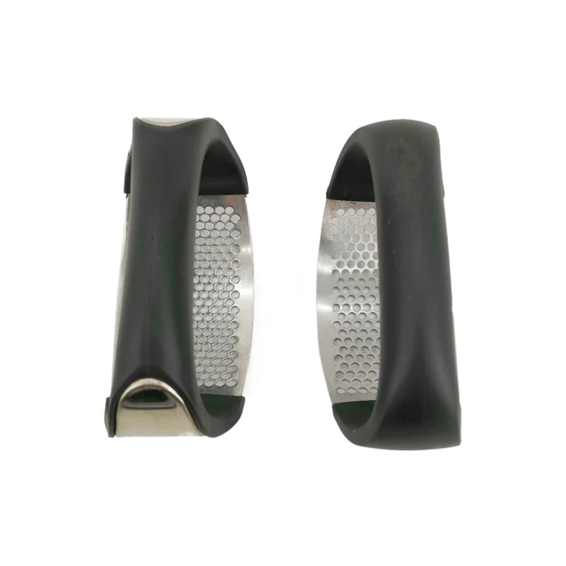 Stainless Steel Garlic Press & Mincer – Manual Kitchen Gadget for Fruits and Vegetables