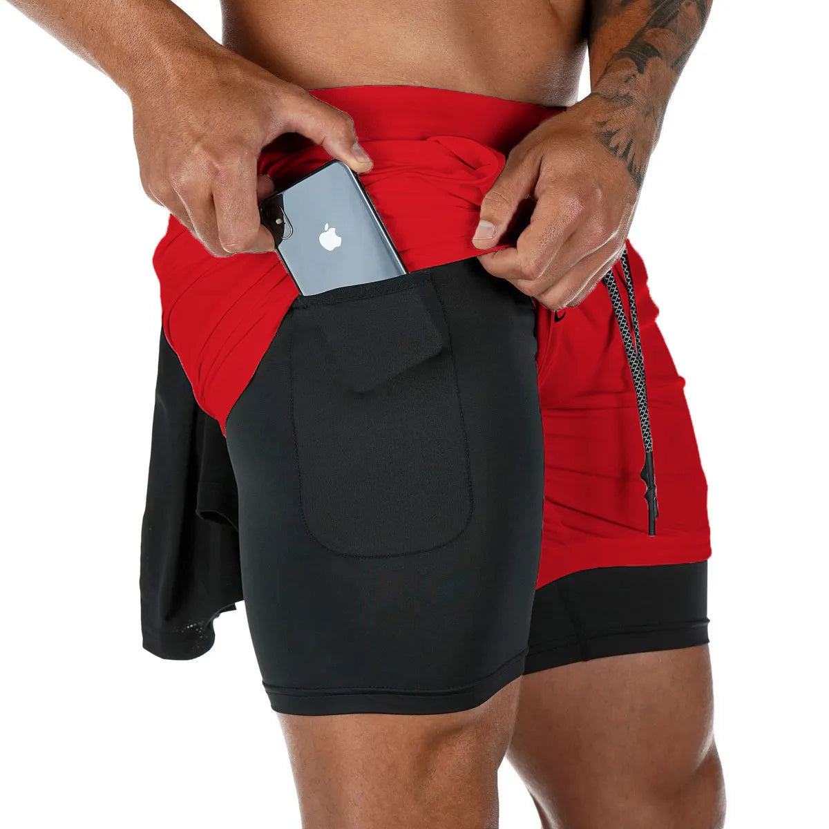 Berserk Anime Men's 2-in-1 Running Shorts: Quick-dry, Double Deck for Gym and Jogging