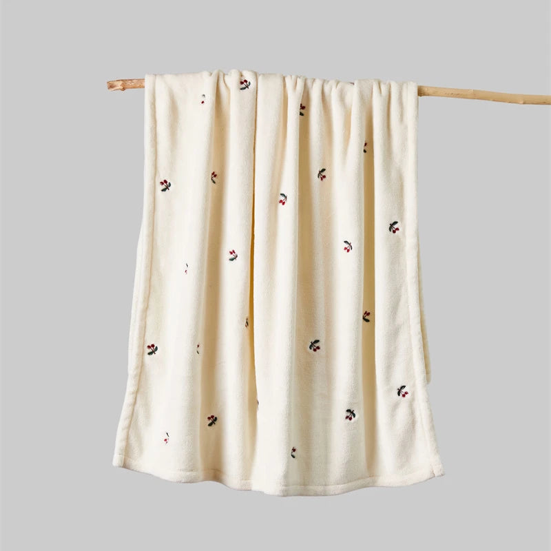 Newborn Fleece Swaddle Blanket for Stroller and Bedding