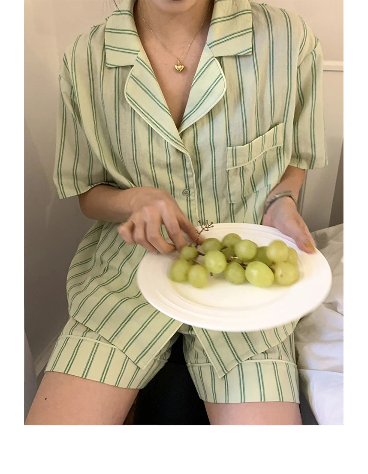 Summer Short Sleeve Shorts Pajama Set Women's pajamas Sweet Students Can Wear Home Clothes Set Korean Style 2024 Hot Sale Spring