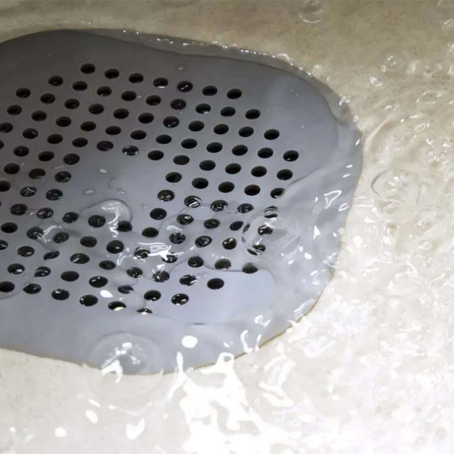Silicone Hair Catcher and Water Filter for Shower Kitchen and Bathroom Drains